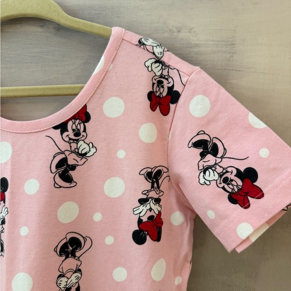 🩷❤️ DISNEY Collection for HANNA ANDERSON Pink Minnie Mouse Kids Dress Size 8 - Picture 3 of 5